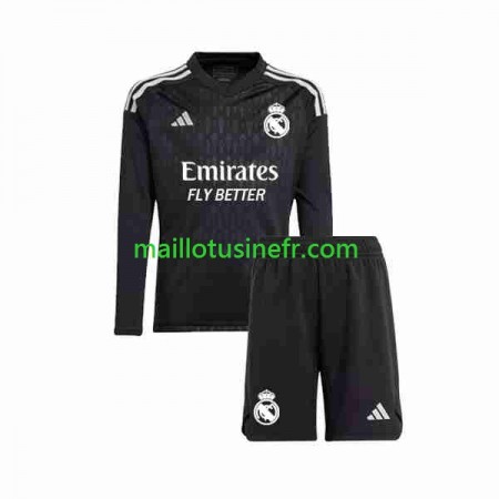 Maillot de Foot Real Madrid Extérieur Gardien 2023-24 Manches Longues - Enfant